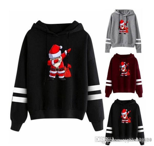 european and american cross-border explosion new santa claus print hooded long-sleeved loose sweater, Black
european and american cross-border explosion new santa claus print hooded long-sleeved loose sweater, Black