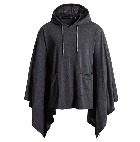 mens hoodies pocket irregular patchwork loose bat sleeves hooded cloak cape hoodies hip hop sweatshirt sudadera hombre 2019, Black
mens hoodies pocket irregular patchwork loose bat sleeves hooded cloak cape hoodies hip hop sweatshirt sudadera hombre 2019, Black