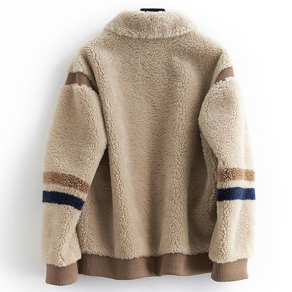 2019 autumn winter wool jacket women outwear real fur coat female sheep shearling thick warm slim fur wool coat a203, Black
2019 autumn winter wool jacket women outwear real fur coat female sheep shearling thick warm slim fur wool coat a203, Black