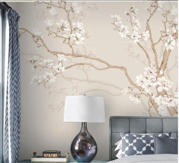 modern living room plain color magnolia chinese style hand-painted flowers and birds background wall european pattern decorative painting
modern living room plain color magnolia chinese style hand-painted flowers and birds background wall european pattern decorative painting