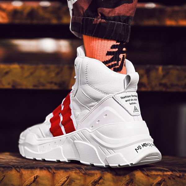 2018 autumn new style high shoes men korean-style plus velvet sports casual versatile shoes trend winter men, Black
2018 autumn new style high shoes men korean-style plus velvet sports casual versatile shoes trend winter men, Black