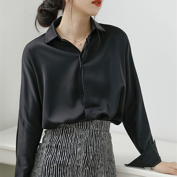 elegant satin white shirt 2020 new autumn work wear lapel long-sleeved loose shirts women blouses plus size woman
elegant satin white shirt 2020 new autumn work wear lapel long-sleeved loose shirts women blouses plus size woman