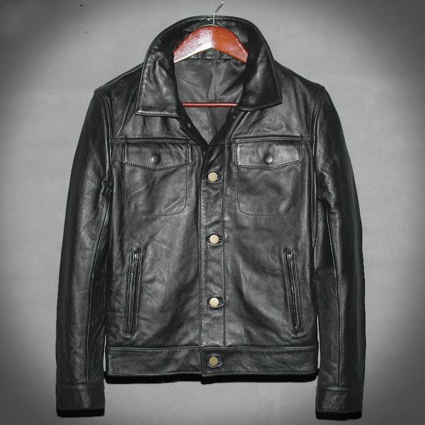 zvaqs coats for men real cow leather jacket style of smart casual long sleeve pluse sized coats 2020 spring men clothes 1213, Black
zvaqs coats for men real cow leather jacket style of smart casual long sleeve pluse sized coats 2020 spring men clothes 1213, Black