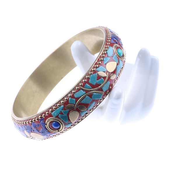 selling blue enamel bracelets fashion ceramic bracelets plating women's vintage pure copper ethnic wholesale, Black
selling blue enamel bracelets fashion ceramic bracelets plating women's vintage pure copper ethnic wholesale, Black