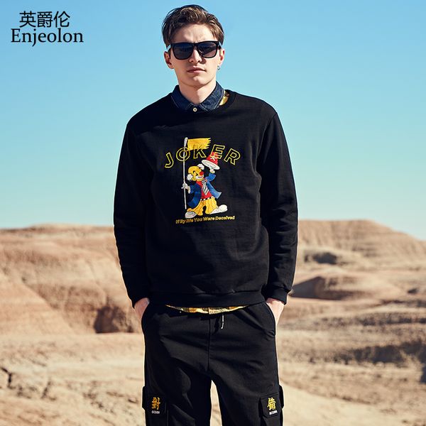 enjeolon brand autumn winter hoodies men o-neck print casual hooded sweatshirt male hoodie plus size hoody men clothes wy709, Black
enjeolon brand autumn winter hoodies men o-neck print casual hooded sweatshirt male hoodie plus size hoody men clothes wy709, Black