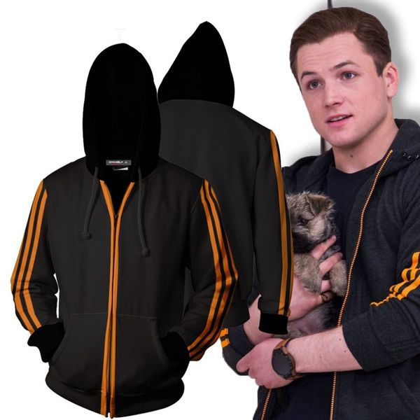 men kingsman: the secret service zipper hoodies halloween stage party cosplay costume uniform casual sweatshirts, Black
men kingsman: the secret service zipper hoodies halloween stage party cosplay costume uniform casual sweatshirts, Black