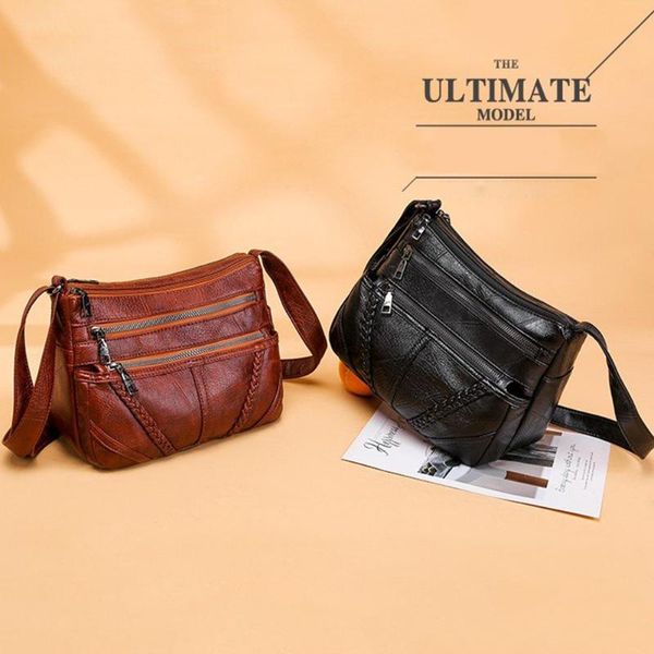 women fashion shoulder bag handbags bags for female vintage crossbody bag pu leather soft washed messenger
women fashion shoulder bag handbags bags for female vintage crossbody bag pu leather soft washed messenger