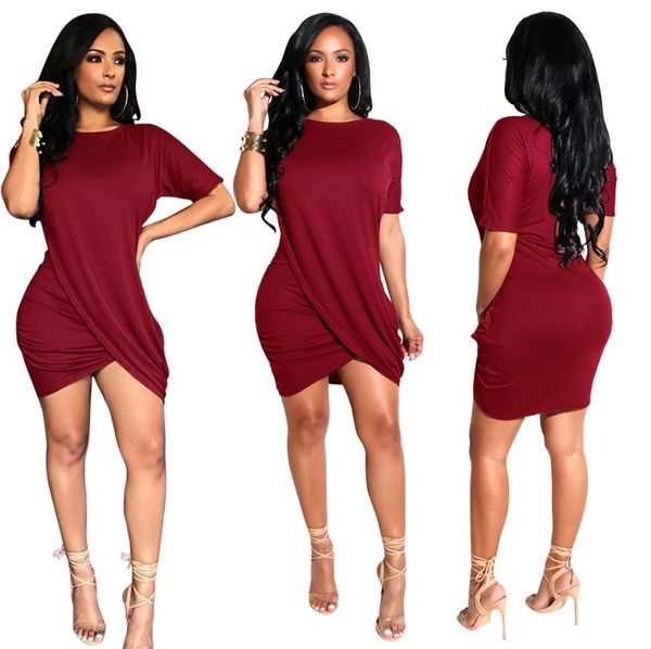 dress explosion models europe and america round neck folds design irregular short sleeves nightclub skirt casual skirt ems gifts, Black;gray
dress explosion models europe and america round neck folds design irregular short sleeves nightclub skirt casual skirt ems gifts, Black;gray