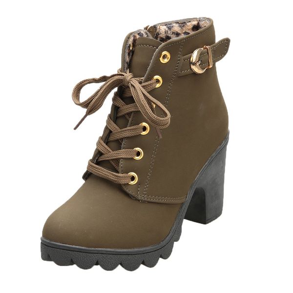 womens winter solid boots fashion square heel lace up ankle boots ladies buckle short plush snow winter botines #0820, Black
womens winter solid boots fashion square heel lace up ankle boots ladies buckle short plush snow winter botines #0820, Black