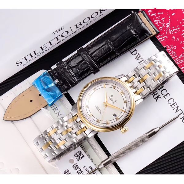 classic men watches 316l stainless steel case band sapphire white dial japan citzen mechanical movement men's watch luxury clock f206, Slivery;brown
classic men watches 316l stainless steel case band sapphire white dial japan citzen mechanical movement men's watch luxury clock f206, Slivery;brown
