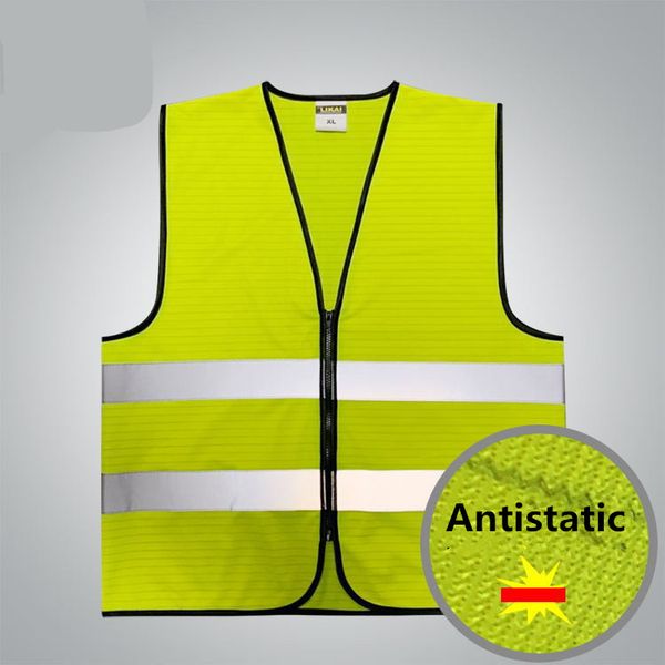 anti-static suit reflective vest bright anti-static work safety clothing bar gas station company
anti-static suit reflective vest bright anti-static work safety clothing bar gas station company