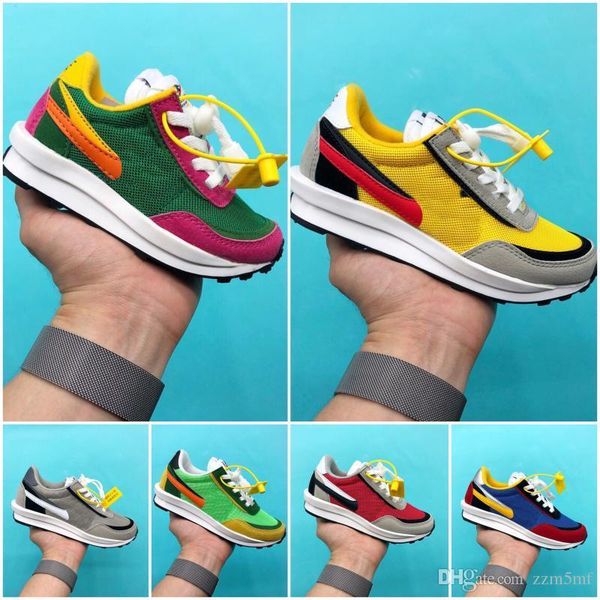 2020 new sacai x ldwaffle kids running shoes boys girls green gusto sneaker waffle pine green sneakers waffle sports trainers, Black
2020 new sacai x ldwaffle kids running shoes boys girls green gusto sneaker waffle pine green sneakers waffle sports trainers, Black