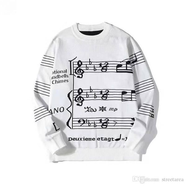 new designer medusa brand long sleeve musical pattern europe and america fashion loose fit luxury for mens sweaters size s-3xl, White;black
new designer medusa brand long sleeve musical pattern europe and america fashion loose fit luxury for mens sweaters size s-3xl, White;black