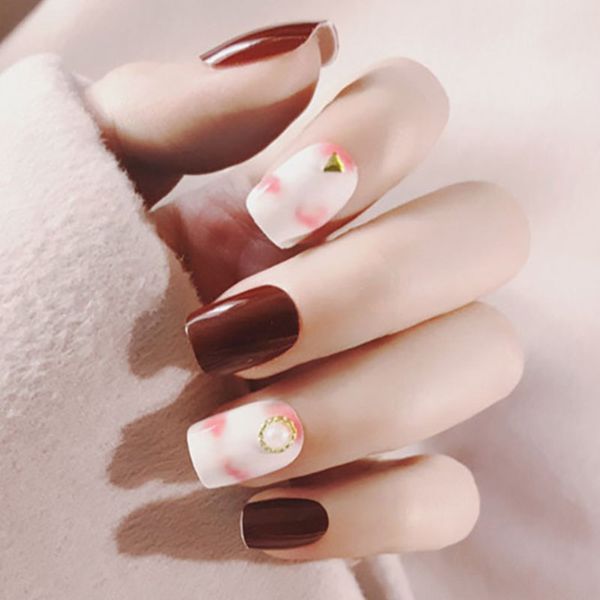 new 24 pcs red fake nails full cover extension manicure art easy use long lasting ins popular girl fake nails, Red;gold
new 24 pcs red fake nails full cover extension manicure art easy use long lasting ins popular girl fake nails, Red;gold