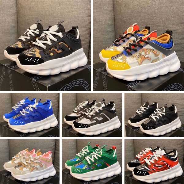 Versace Chain Reaction Cross Chainer 2020 Chainz Black Kids Цепная реакция Роскошные дизайнерские туфли белый Цветочные дети обувь Snow Leopard Кожа Мода Повседневная кроссовки
Versace Chain Reaction Cross Chainer 2020 Chainz Black Kids Цепная реакция Роскошные дизайнерские туфли белый Цветочные дети обувь Snow Leopard Кожа Мода Повседневная кроссовки
