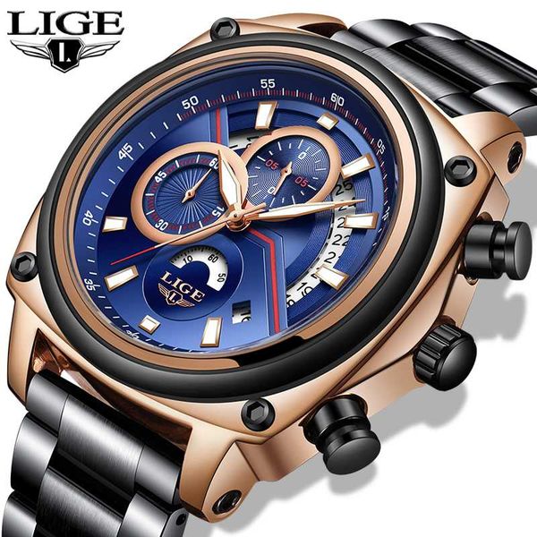 2020relogio masculino lige new mens watches brand fashion sports wristwatch quartz clock stainless steel waterproof wat, Slivery;brown
2020relogio masculino lige new mens watches brand fashion sports wristwatch quartz clock stainless steel waterproof wat, Slivery;brown