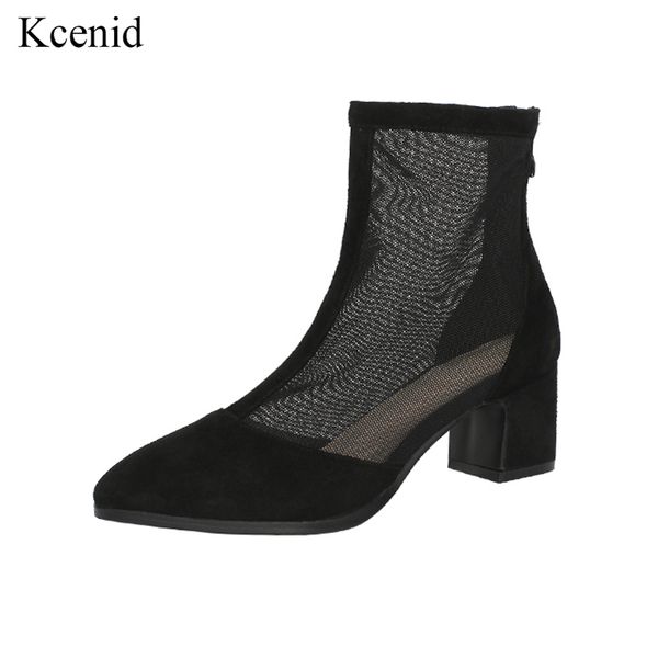 kcenid fashion patchwork kid suede stretch mesh ankle boots for women pointed toe square heels shoes woman boots big size 34-42, Black
kcenid fashion patchwork kid suede stretch mesh ankle boots for women pointed toe square heels shoes woman boots big size 34-42, Black