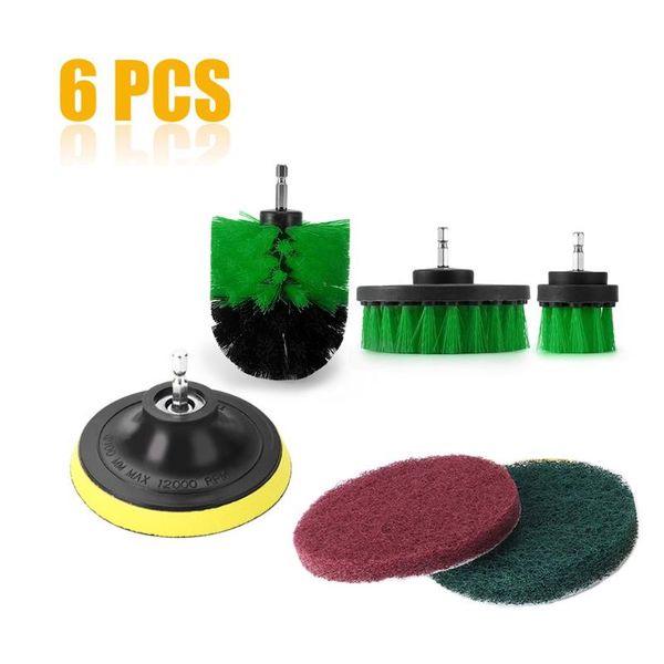 6pcs/set electric drill brush kit plastic round cleaning brush for carpet glass car tires nylon brushes power scrubber drill
6pcs/set electric drill brush kit plastic round cleaning brush for carpet glass car tires nylon brushes power scrubber drill