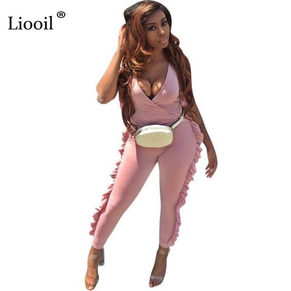 liooil ruffle patchwork bodycon rompers womens jumpsuit 2020 long pants sleeveless deep v neck party club jumpsuit women, Black;white
liooil ruffle patchwork bodycon rompers womens jumpsuit 2020 long pants sleeveless deep v neck party club jumpsuit women, Black;white