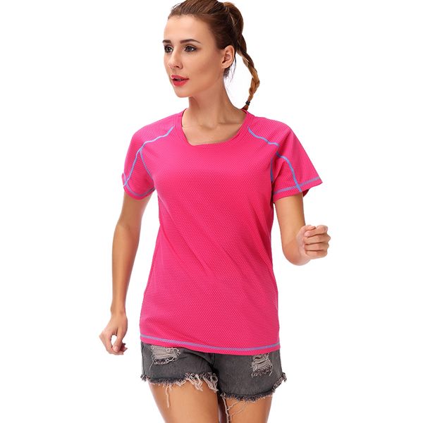 lelinta women yoga shirts high elastic slim workout sports t shirt quick dry running gym fitness breathable yoga sports, White;red
lelinta women yoga shirts high elastic slim workout sports t shirt quick dry running gym fitness breathable yoga sports, White;red