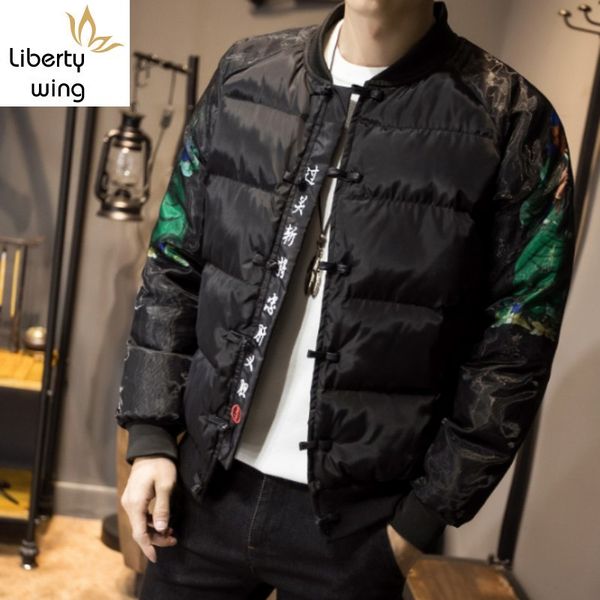 warm men thick winter cotton padded jacket coat plus size 5xl vintage embroidery printed parka casual overcoat parkas, Black
warm men thick winter cotton padded jacket coat plus size 5xl vintage embroidery printed parka casual overcoat parkas, Black