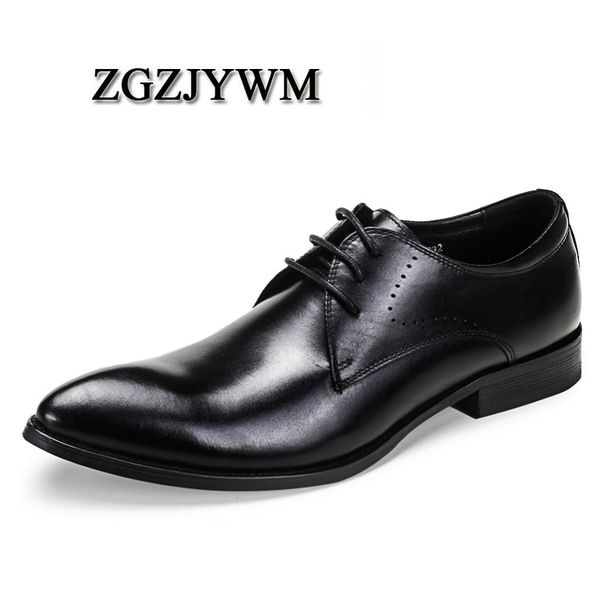 zgzjywm new mens business lace-up black/wine red pointed toe formal solid dress genuine leather wedding oxfords office shoes
zgzjywm new mens business lace-up black/wine red pointed toe formal solid dress genuine leather wedding oxfords office shoes