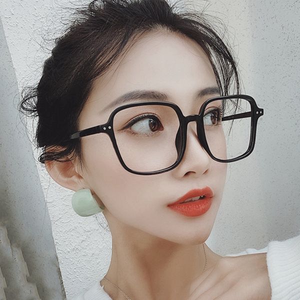 ultra light black ins super large plain square m nail glasses frame thin face glasses frame fashion, Silver
ultra light black ins super large plain square m nail glasses frame thin face glasses frame fashion, Silver