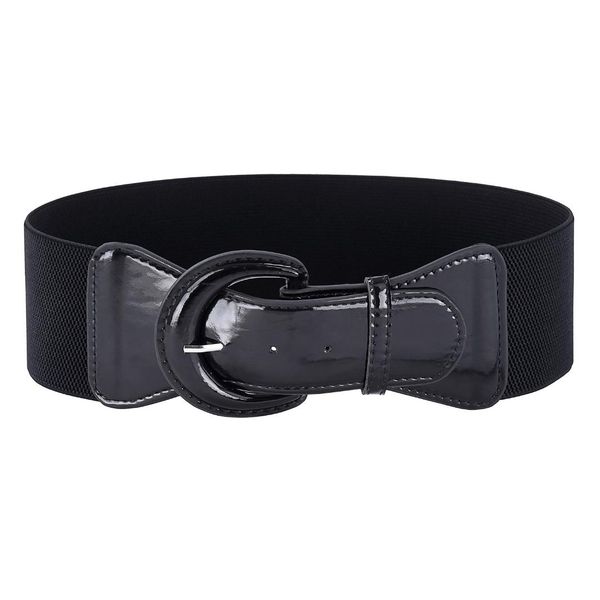 women belts ladies girls wide polyurethane leather buckle stretchy elastic waist belt, Black;brown
women belts ladies girls wide polyurethane leather buckle stretchy elastic waist belt, Black;brown