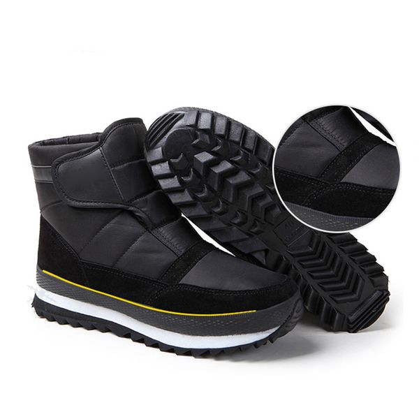 2019 mens snow boots winter warm waterproof ankle boots hiking casual solid color thickening shoes outdoor non-slip booties, Black
2019 mens snow boots winter warm waterproof ankle boots hiking casual solid color thickening shoes outdoor non-slip booties, Black