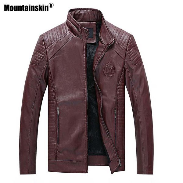 mountainskin 6xl men's leather jackets winter casual motorcycle coats male slim fit thick pu jacket mens brand clothing sa563, Black
mountainskin 6xl men's leather jackets winter casual motorcycle coats male slim fit thick pu jacket mens brand clothing sa563, Black