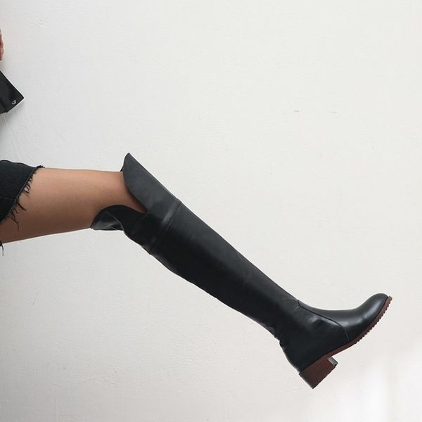 plus size over knee thigh autumn thin high heels platform women shoes square heel loose boots maziao mx200508, Black
plus size over knee thigh autumn thin high heels platform women shoes square heel loose boots maziao mx200508, Black