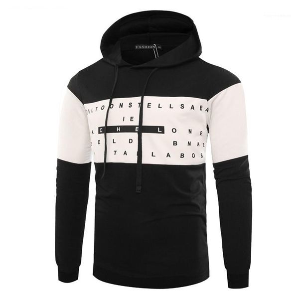 fashion slim contrast color panelled mens hoodies casual males clothing panelled letter print mens designer hoodies, Black
fashion slim contrast color panelled mens hoodies casual males clothing panelled letter print mens designer hoodies, Black