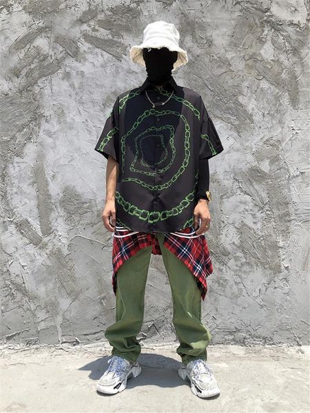 print shirts summer designer lapel neck hip hop couple loose shirt mens fashion casaul clothes teenagers black chain, White;black
print shirts summer designer lapel neck hip hop couple loose shirt mens fashion casaul clothes teenagers black chain, White;black