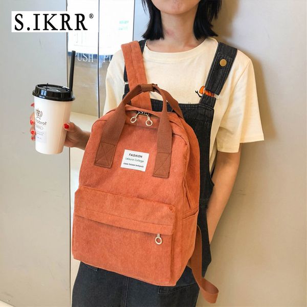 s.ikrr fashion corduroy women backpack casual large capacity school bag for college girls female daily travel shoulder bookbag
s.ikrr fashion corduroy women backpack casual large capacity school bag for college girls female daily travel shoulder bookbag