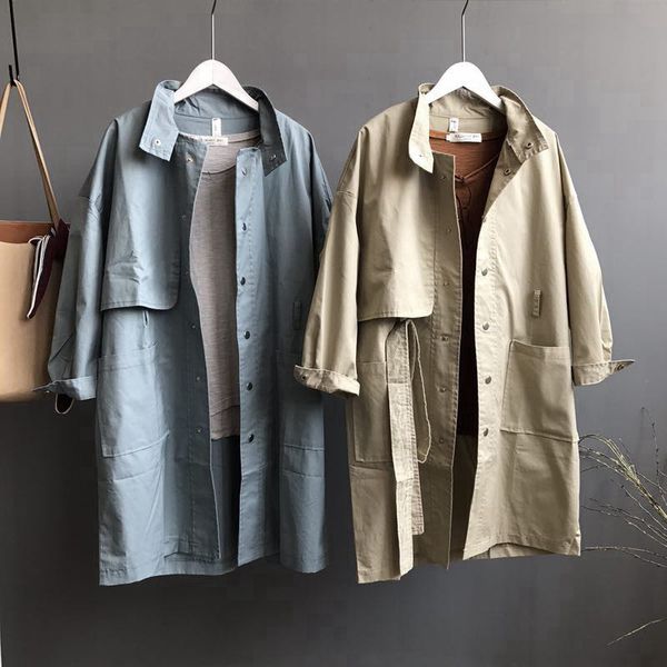 long women coat new spring bf style casual trench coat for women manteau femme single-breasted fashion trench coats c5206, Tan;black
long women coat new spring bf style casual trench coat for women manteau femme single-breasted fashion trench coats c5206, Tan;black