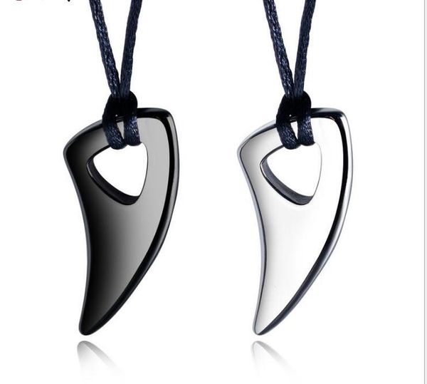 japanese and korean trends, stylish men's black horn pendant, personality, trendy man, simple glossy spike teeth necklace wy1277, Silver
japanese and korean trends, stylish men's black horn pendant, personality, trendy man, simple glossy spike teeth necklace wy1277, Silver
