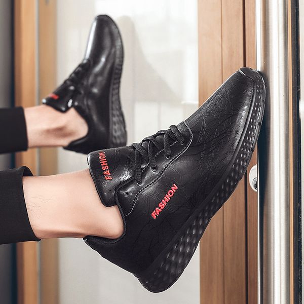 2020 summer men shoes pu leather breathable casual flat men dropshipping leisure krasovki sapato masculino, Black
2020 summer men shoes pu leather breathable casual flat men dropshipping leisure krasovki sapato masculino, Black