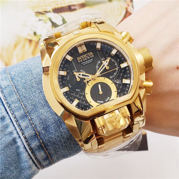 all pointer work reserve men 52mm bolt zeus magnum swiss quartz dual movement iridescent bracelet watch christmas gift, Slivery;brown
all pointer work reserve men 52mm bolt zeus magnum swiss quartz dual movement iridescent bracelet watch christmas gift, Slivery;brown
