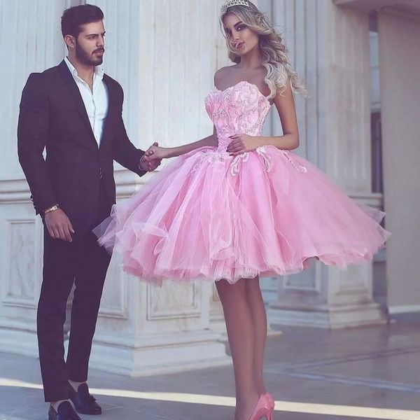 2021 plus size ball gown short arabic african pink prom dresses muslim evening gowns, Black
2021 plus size ball gown short arabic african pink prom dresses muslim evening gowns, Black