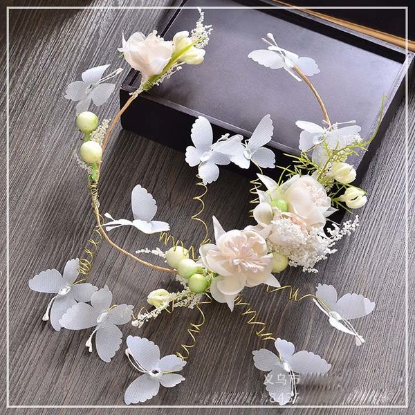 new sweet butterfly flower fruit hairbands handmade tiara bride wedding wreath headdress, Golden;white
new sweet butterfly flower fruit hairbands handmade tiara bride wedding wreath headdress, Golden;white