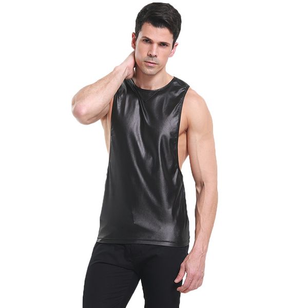 faux leather men tank solid fitness exercise bodybuilding loose sportswears plus size undershirt casual vest tees -n, White;black
faux leather men tank solid fitness exercise bodybuilding loose sportswears plus size undershirt casual vest tees -n, White;black