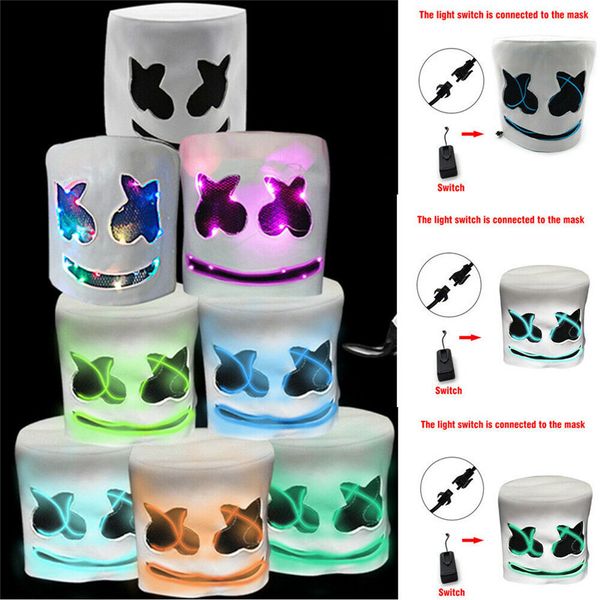 dj marshmello mask full head helmet electric led halloween cosplay mask bar music party props
dj marshmello mask full head helmet electric led halloween cosplay mask bar music party props