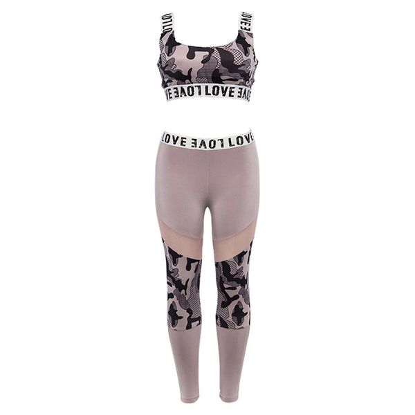 women leggings gym athletic fashion running yoga set mesh camouflage printed stretch bra +pants fitness sports, White;red
women leggings gym athletic fashion running yoga set mesh camouflage printed stretch bra +pants fitness sports, White;red
