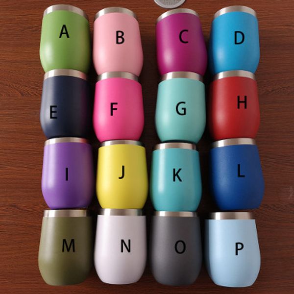 12oz powder coated wine tumbler egg shaped tumbler 17 colors thermos double walled stainless steel vacuum with lid
12oz powder coated wine tumbler egg shaped tumbler 17 colors thermos double walled stainless steel vacuum with lid
