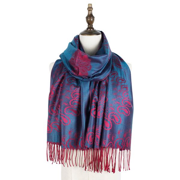 wholesale- women woven shawl fashion capes scarf jacquard pashmina winter kashmir paisley hijab femme muffler stole mujer wrap, Blue;gray
wholesale- women woven shawl fashion capes scarf jacquard pashmina winter kashmir paisley hijab femme muffler stole mujer wrap, Blue;gray