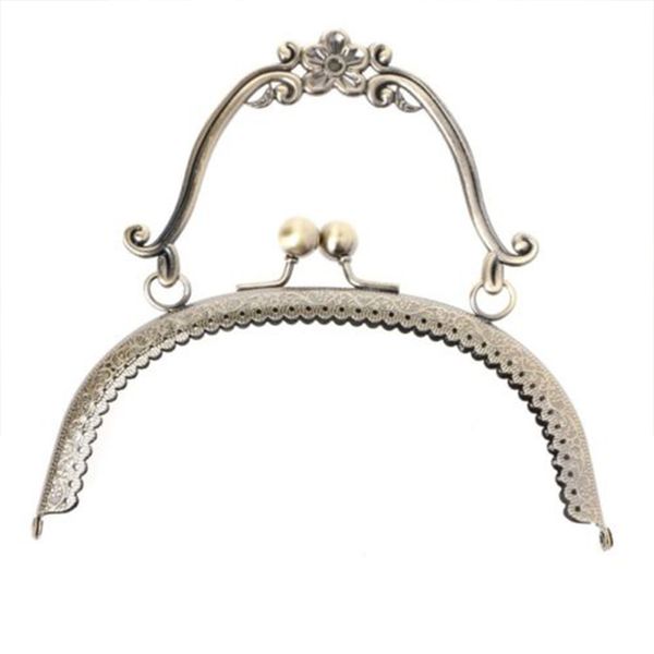 16.5cm bag handle metal frame kiss clasp lock handle arch for diy purse bag diy craft accessories #20, Black
16.5cm bag handle metal frame kiss clasp lock handle arch for diy purse bag diy craft accessories #20, Black