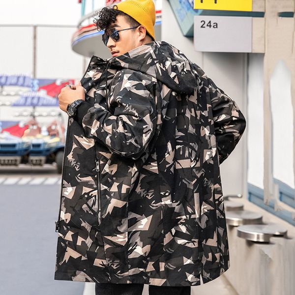2020 new large size men spring fat mid-length windbreaker hooded camouflage coat plus fertilizer to increase loose, Tan;black
2020 new large size men spring fat mid-length windbreaker hooded camouflage coat plus fertilizer to increase loose, Tan;black