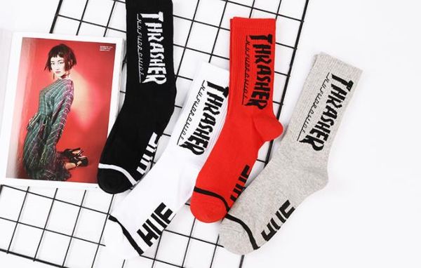 men women sports socks designer letters print athletic socks hip hop cotton ankle socks for males, Black
men women sports socks designer letters print athletic socks hip hop cotton ankle socks for males, Black