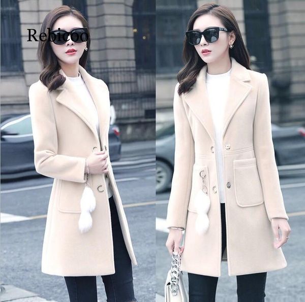 new 2019 blend autumn winter jacket and jacket women's large size women's wool coat long top, Black
new 2019 blend autumn winter jacket and jacket women's large size women's wool coat long top, Black