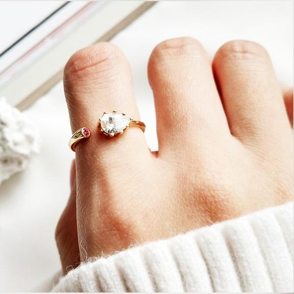 925 sterling silver adjustable big zircon gold rings women fashion jewelry for banquet wedding party anniversary engagement, Golden;silver
925 sterling silver adjustable big zircon gold rings women fashion jewelry for banquet wedding party anniversary engagement, Golden;silver